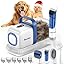 Buenkee Dog Grooming Vacuum Kit, 15000Pa Clipper, Shedding Brush, 2L, White