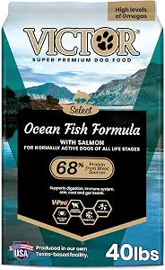 VICTOR Select Dry Dog Food - Ocean Fish Formula with Salmon Kibble, 40 lb