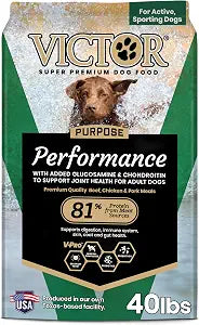 VICTOR Performance Dry Dog Food - Beef, Chicken & Pork Meal, 40 lb