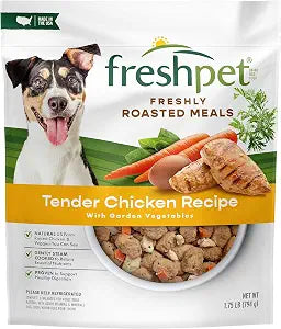 Freshpet Dog Food, Roasted Meals, Tender Chicken Recipe, 1.75 Lb