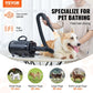 【toolupgrade】VEVOR 2800W/3.7HP Metal Housing Pet Grooming Dryer with Auto Shut-Off, Adjustable Speed, Temperature Control, 4 Nozzles, Extendable Hose, Heat Protection, Plastic Odor Prevention, Black