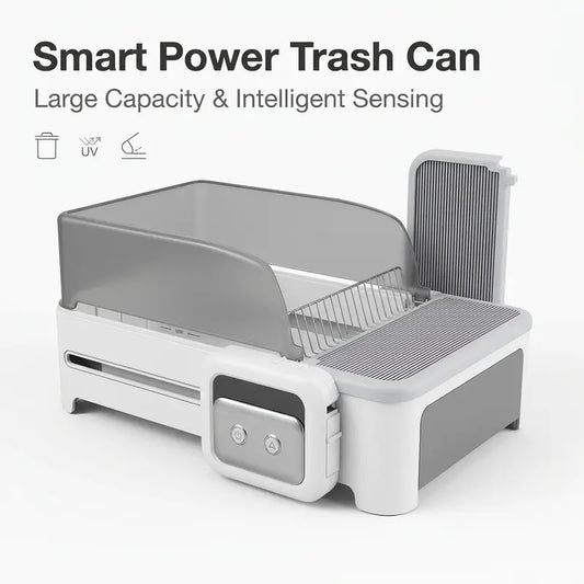 Automatic Pet Litter Box with Anti-Pinch Sensor