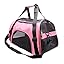 ZaneSun Cat Carrier,Soft-Sided Pet Travel Carrier for Cats,Dogs Puppy Comfort Portable Foldable Pet Bag Airline Approved (Medium-Blue)