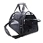 ZaneSun Cat Carrier,Soft-Sided Pet Travel Carrier for Cats,Dogs Puppy Comfort Portable Foldable Pet Bag Airline Approved (Medium-Blue)
