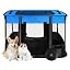 ROMANTIC BEAR Dog Playpen,Foldable Pet Puppy Cat Playpen,M(31"x23"x21")