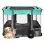 ROMANTIC BEAR Dog Playpen,Foldable Pet Puppy Cat Playpen,M(31"x23"x21")