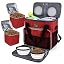 BAGLHER Dog Travel Bag, Airline Approved Pet Tote Organizer with Multi-Function Pockets, 2 X Food Storage Containers and 2 X Collapsible Bowls, Perfect Weekend Pet Travel Set for Dog, Cat Black