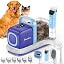 Buenkee Dog Grooming Vacuum Kit, 15000Pa Clipper, Shedding Brush, 2L, White