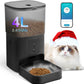 ANDOLL HOME Automatic Cat Feeder,4L Timed Cat＆Dog Dry Food Dispenser