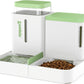 ZOMISIA Automatic Cat Feeder, Gravity Cat Food Dispenser, 0.8Gal x 2, Black