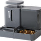 ZOMISIA Automatic Cat Feeder, Gravity Cat Food Dispenser, 0.8Gal x 2, Black