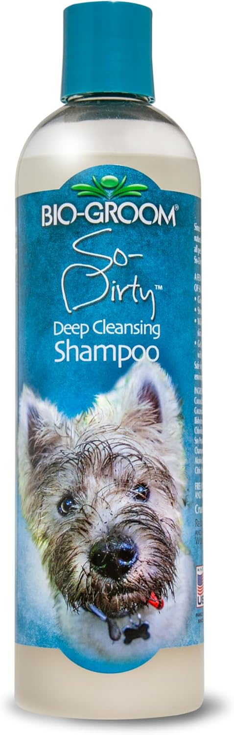 Bio-Groom So-Dirty Dog Shampoo - Quick Rinse Pet Shampoo, Dog Bathing Supplies, Puppy Wash, Dog Grooming Supplies, Cruelty-Free, Made in USA, Shampoo for Smelly Dogs - 1 Gallon