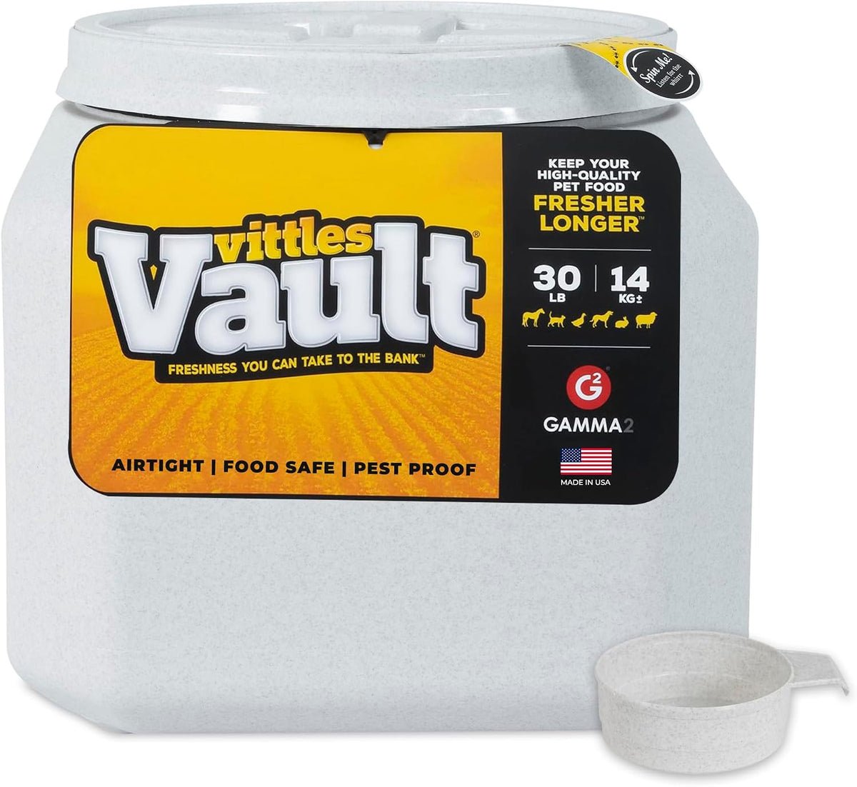 Vittles Vault Airtight Stackable Pet Food Storage Container, Up to 40lbs