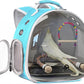 Portable Parrot Travel Cage Carrier with Small Swing Toy&Cage Colorful Toys Set Small Bird Parakeet Bag with Standing Perch Bird Carry Transport Bag (Black, Carreir/Swing)