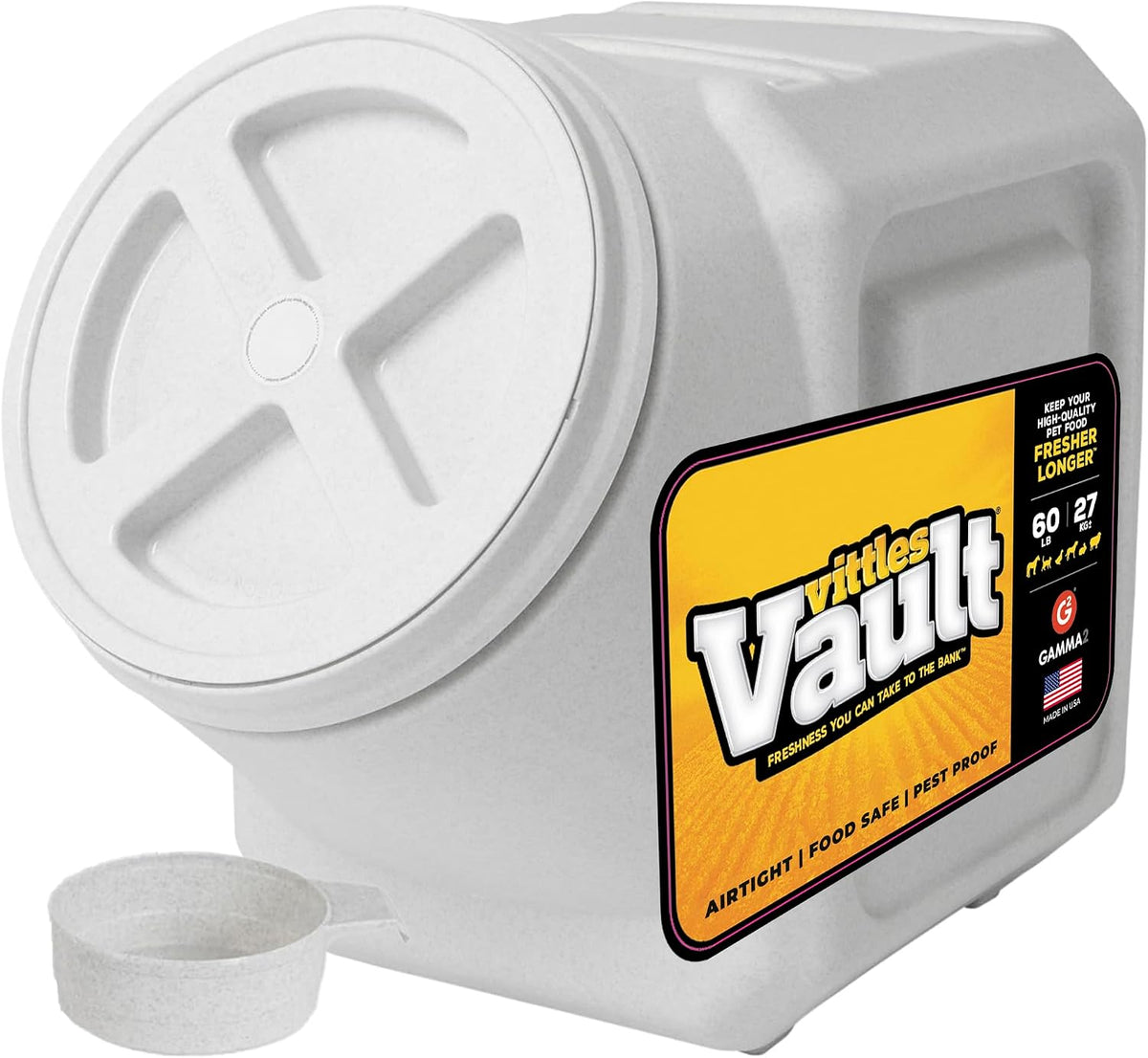 Vittles Vault Airtight Stackable Pet Food Storage Container, Up to 40lbs