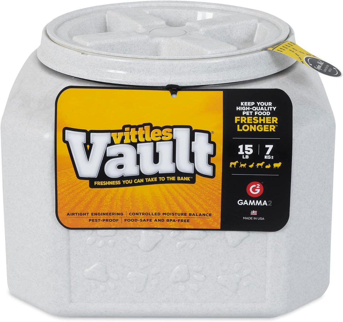 Vittles Vault Airtight Stackable Pet Food Storage Container, Up to 40lbs