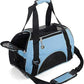 ZaneSun Cat Carrier,Soft-Sided Pet Travel Carrier for Cats,Dogs Puppy Comfort Portable Foldable Pet Bag Airline Approved (Medium-Blue)