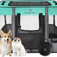 ROMANTIC BEAR Dog Playpen,Foldable Pet Puppy Cat Playpen,M(31"x23"x21")