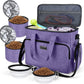BAGLHER Dog Travel Bag, Airline Approved Pet Tote Organizer with Multi-Function Pockets, 2 X Food Storage Containers and 2 X Collapsible Bowls, Perfect Weekend Pet Travel Set for Dog, Cat Black