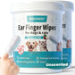 MEDUWEDU Ear Cleaner Finger Wipes 60 Counts, Dog Ear Cleaner, Grooming Kit Care for Dogs and Cats, Soft & Easy Otic Cleaning Pads, Remove Wax, Dirt & Stop Smelly, Itchy, Non-Irritating, Coconut Scent