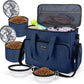 BAGLHER Dog Travel Bag, Airline Approved Pet Tote Organizer with Multi-Function Pockets, 2 X Food Storage Containers and 2 X Collapsible Bowls, Perfect Weekend Pet Travel Set for Dog, Cat Black