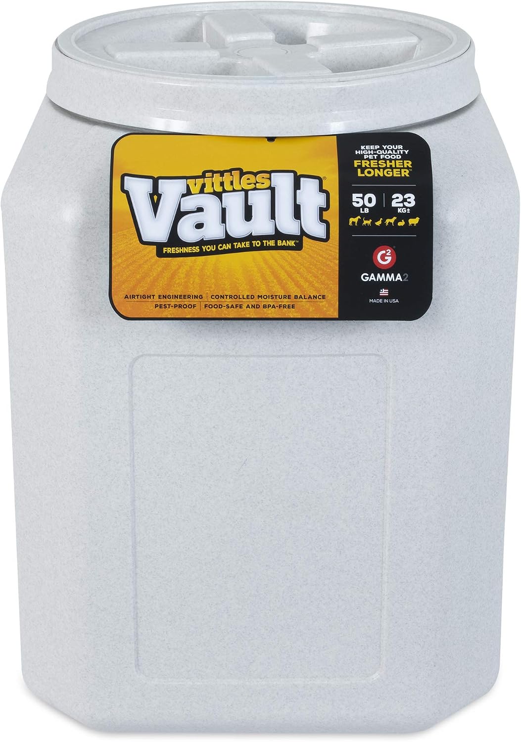 Vittles Vault Airtight Stackable Pet Food Storage Container, Up to 40lbs
