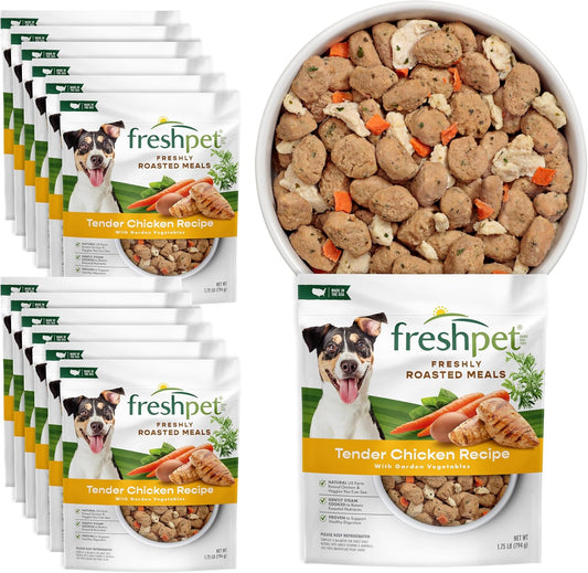 Freshpet Dog Food, Roasted Meals, Tender Chicken Recipe, 1.75 Lb