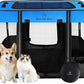 ROMANTIC BEAR Dog Playpen,Foldable Pet Puppy Cat Playpen,M(31"x23"x21")