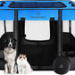 ROMANTIC BEAR Dog Playpen,Foldable Pet Puppy Cat Playpen,M(31"x23"x21")