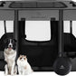 ROMANTIC BEAR Dog Playpen,Foldable Pet Puppy Cat Playpen,M(31"x23"x21")