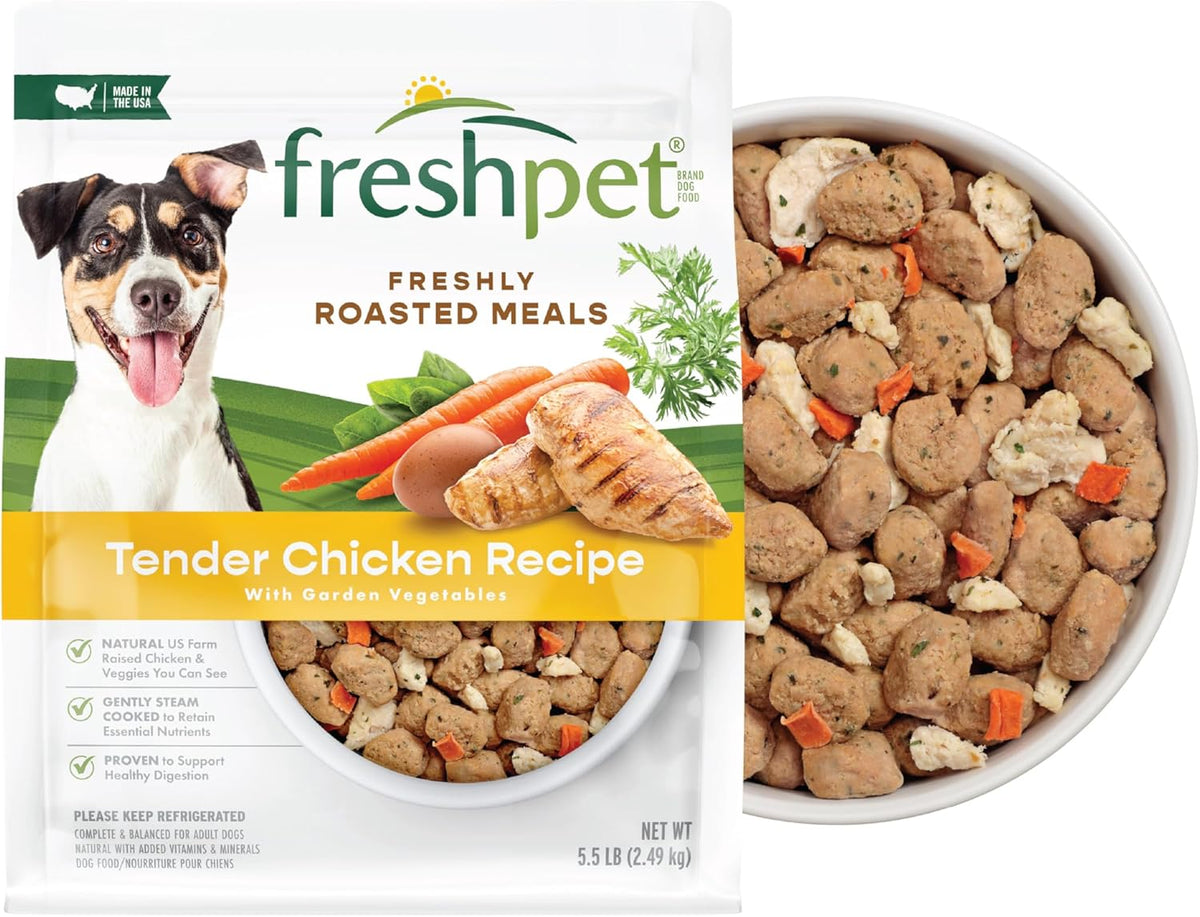 Freshpet Dog Food, Roasted Meals, Tender Chicken Recipe, 1.75 Lb