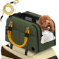 PAWZIDEA Center Console Dog Car Seat, Secure Straps & Anti Slip, Up to 12lb